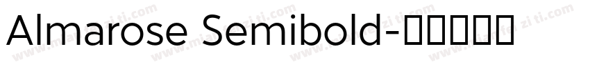 Almarose Semibold字体转换